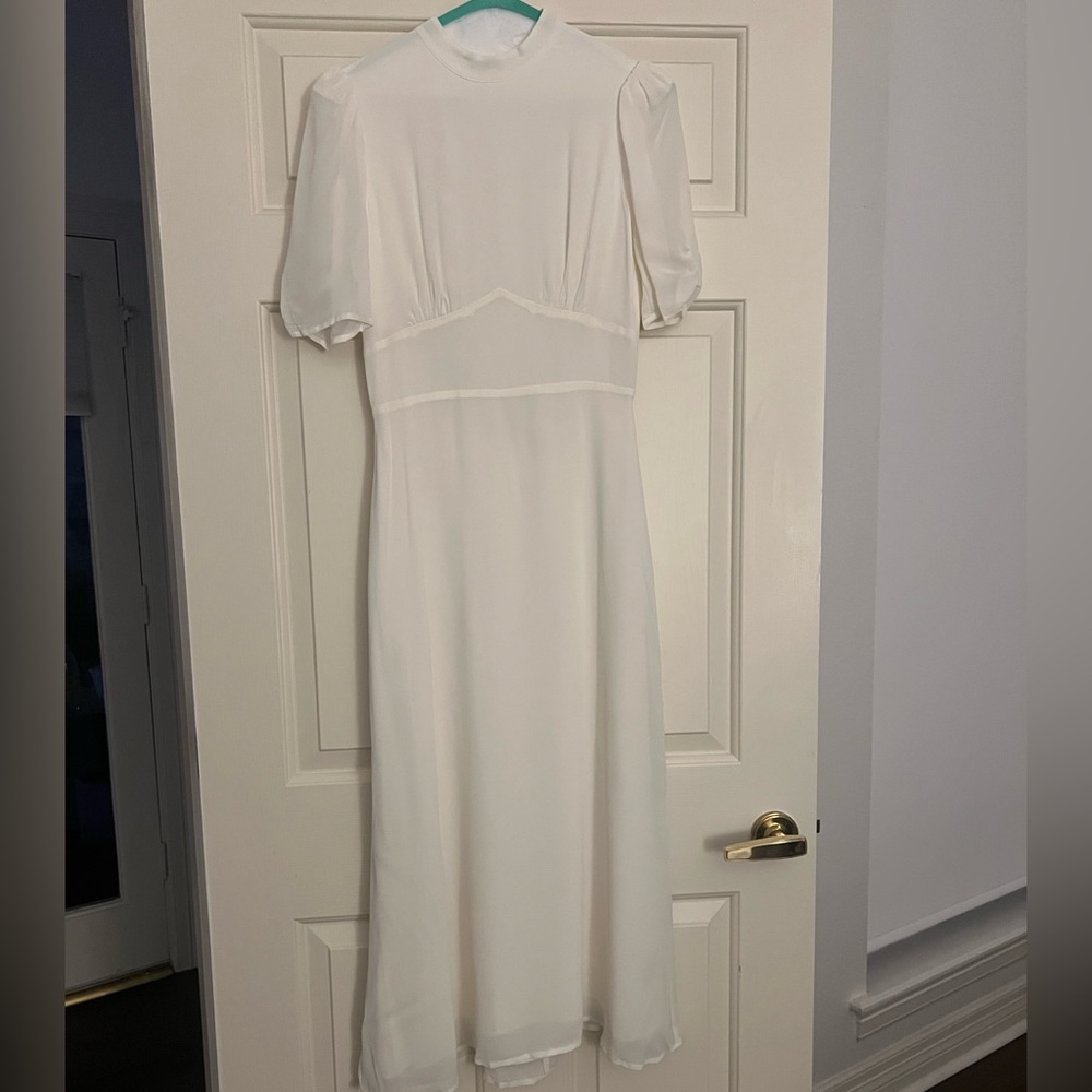 Reformation White Midi Dress